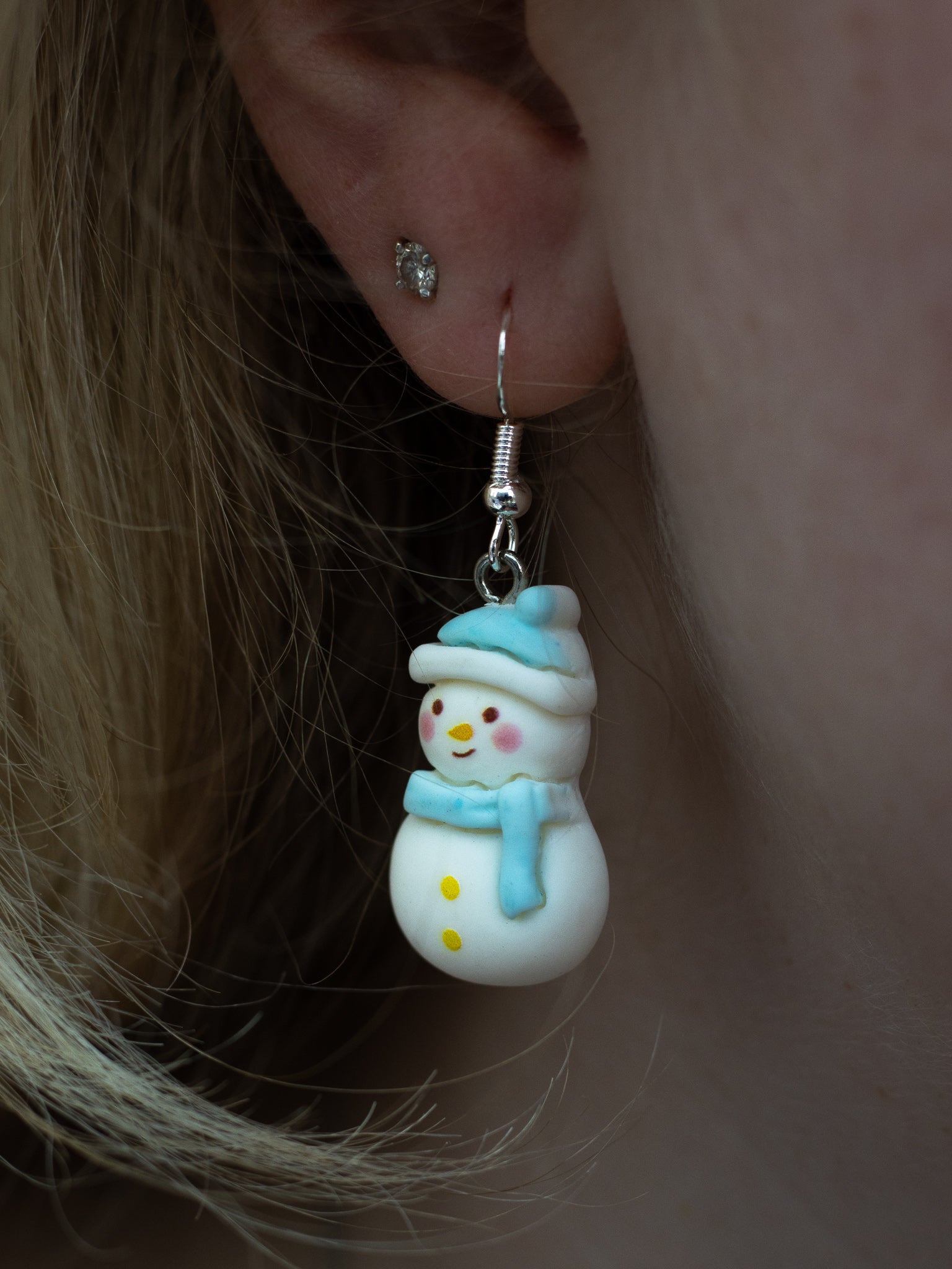 Snowman Earrings