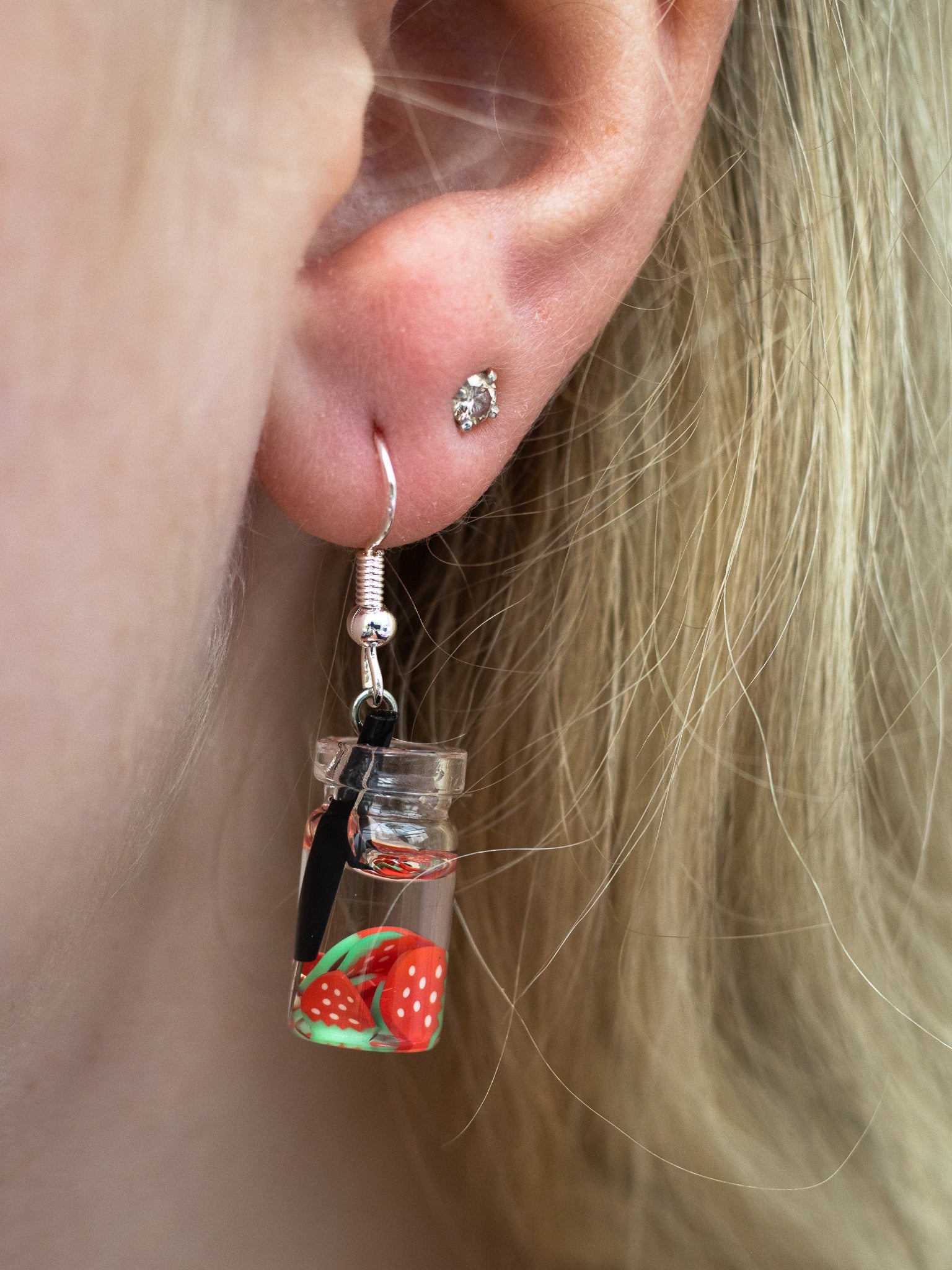 Boba Tea Fruit Earrings