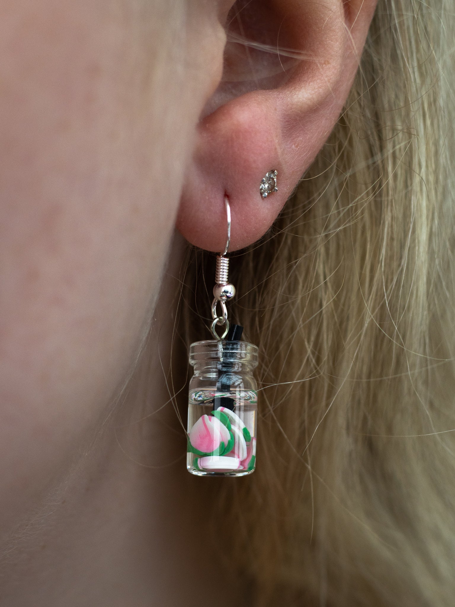 Boba Tea Fruit Earrings