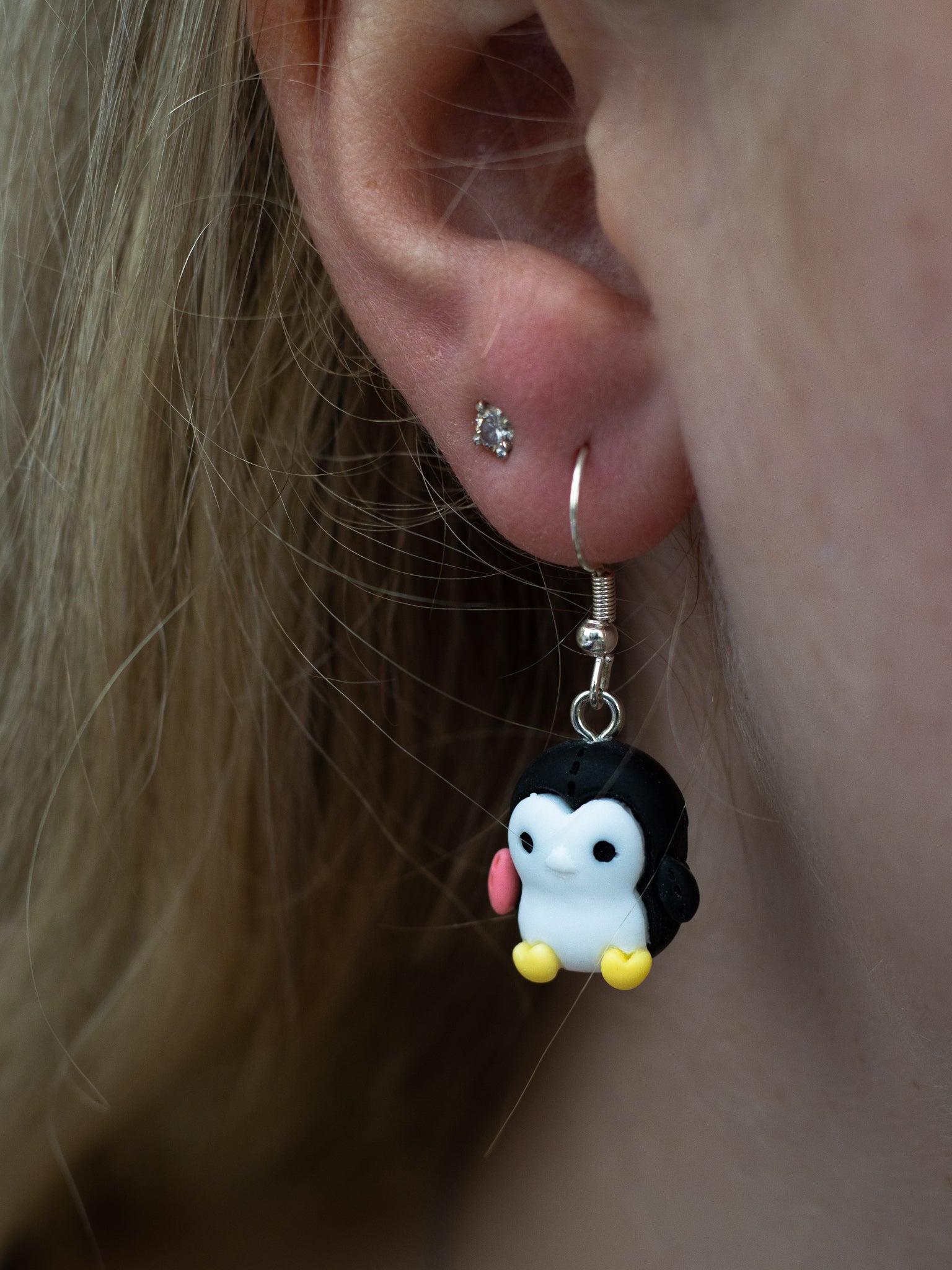 Small Penguin Earrings