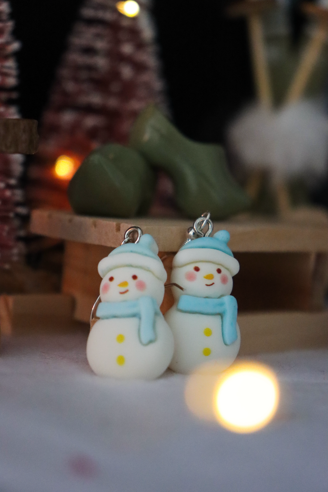 Snowman Earrings
