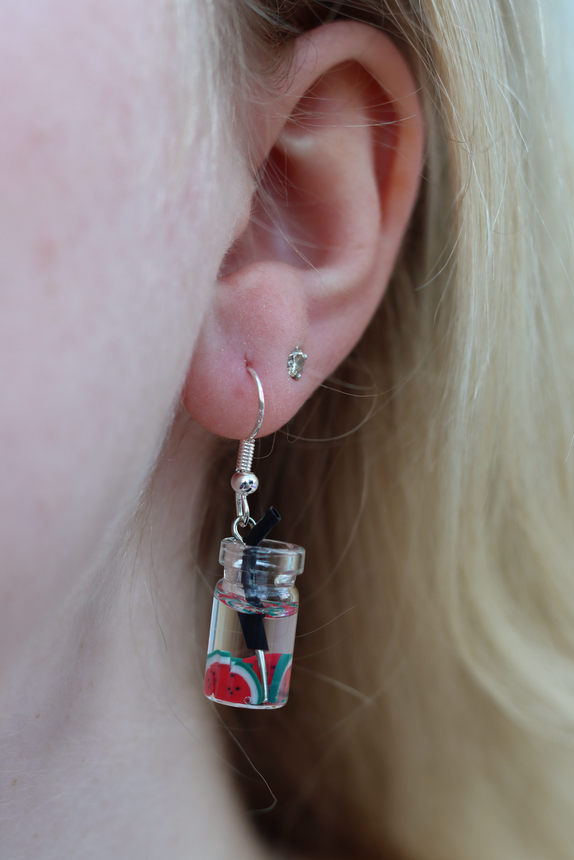 Boba Tea Fruit Earrings