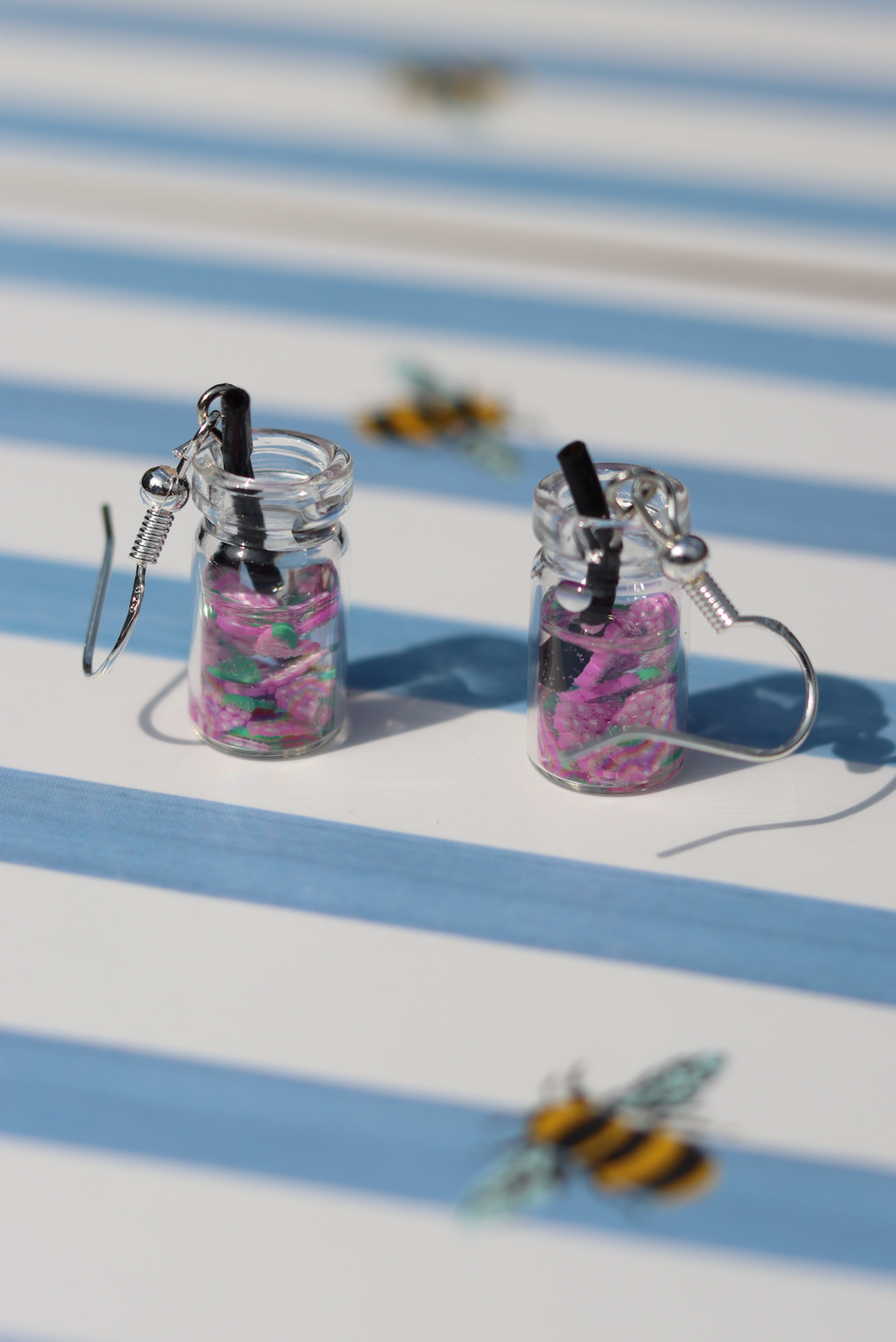 Boba Tea Fruit Earrings
