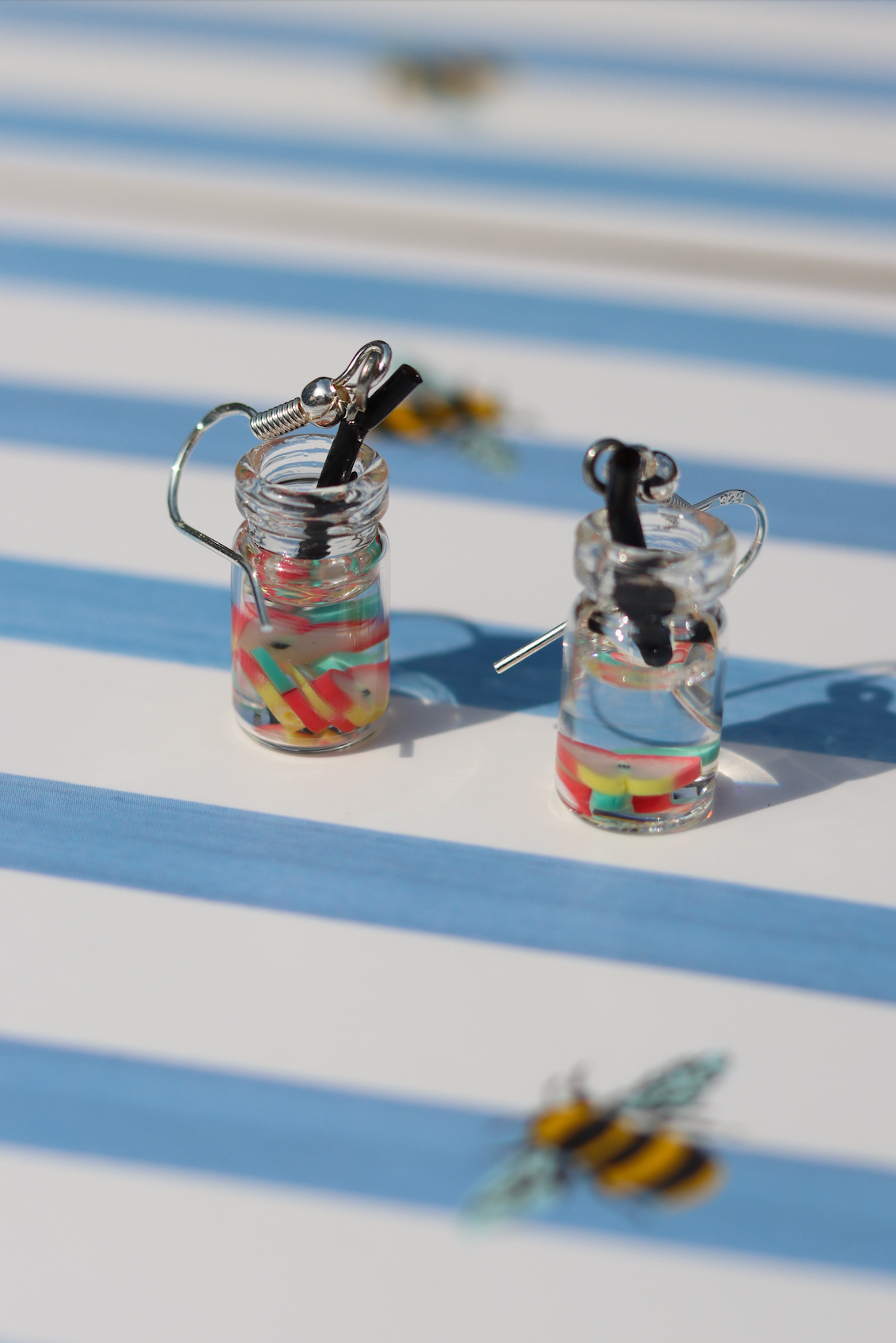 Boba Tea Fruit Earrings