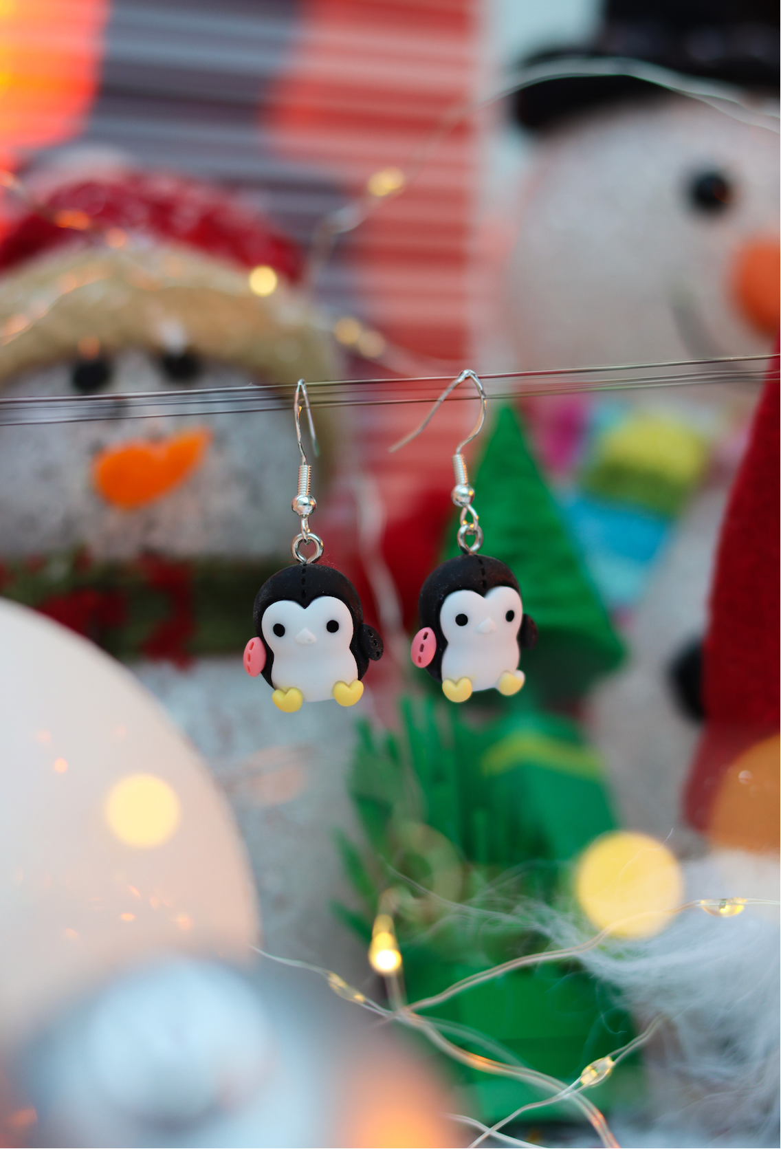 Small Penguin Earrings